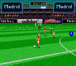 World Soccer (Europe) In game screenshot